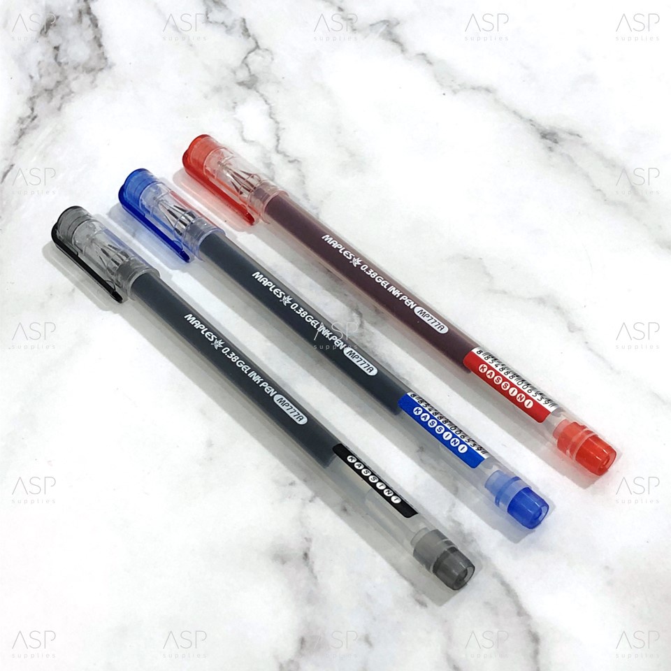 3ด้าม-6ด้าม-12ด้าม-ปากกาเจล-เมเปิ้ล-maples-ink-pen-mp777a-0-38-น้ำเงิน-ดำ-แดง-คละสีหมึกได้