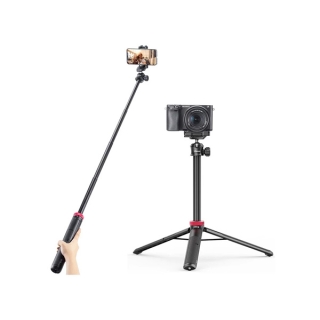 โปรโมชั่น Flash Sale : Ulanzi MT-44 Extendable Vlog tripod monopod ไม้เซลฟี่ ขาตั้งกล้อง พร้อมหัวจับมือถือในตัว มีช่องฮอตชู