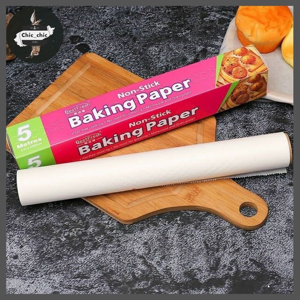 กระดาษไขรองอบ-แบบ-5-เมตร-กระดาษไขรองอบ-คุณภาพดี-กระดาษรองอบ-baking-paper