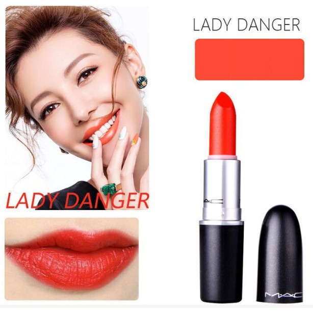 beauty-siam-แท้ทั้งร้าน-แบ่งขายลิปสติก-mac-lipstick-สี-lady-danger-แบ่งขายใส่กระปุก-แถมแปรงทาลิปฟรี-แท้100