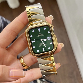 สายนาฬิกาข้อมือ สเตนเลส tpu สําหรับ iwatch series 7 6 5 4 3 2 1 iwatch watch band 45 มม. 41 มม.
