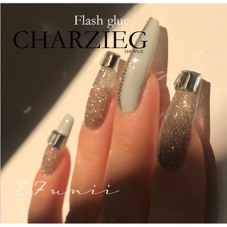 ภาพหน้าปกสินค้า✨สีกลิตเตอร์ สีเจลวิ้งๆ✨สีกลิตเตอร์เบาบางคุด✨Flash Diamond Nail Polish ที่เกี่ยวข้อง