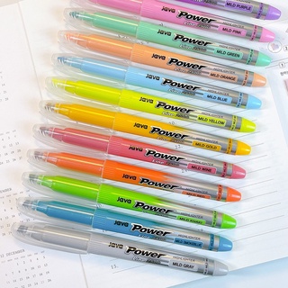 Java Power Line Original ปากกาไฮไลท์ หัวตัด 4 มม. มีให้เลือก 8 สี