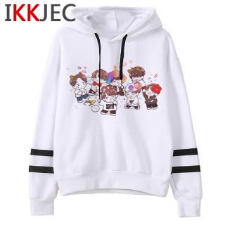 bts เสื้อฮู้ด Hoodie Stitching Hoodie เสื้อกันหนาว หมวก kpop Tracksuit female Sweater เสื้อกันห