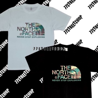 เสื้อยืดอินเทรนด์ผู้ชายอินเทรนด์ผู้หญิงเสื้อยืด The North Face T-shirt 100% CottonS-3XL