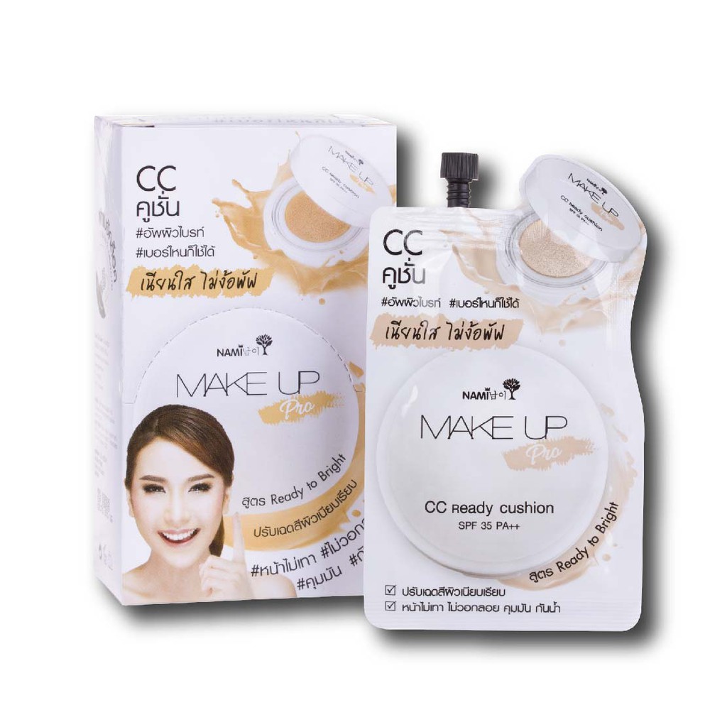 ภาพหน้าปกสินค้าNami Make Up Pro CC Ready Cushion นามิ เมคอัพ โปร ซีซี เรดดี้ คูชั่น จากร้าน for.u.99 บน Shopee