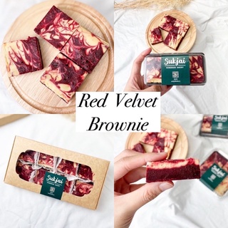 ภาพขนาดย่อของสินค้าเรดเวลเวทบราวนี่ Red velvet brownie
