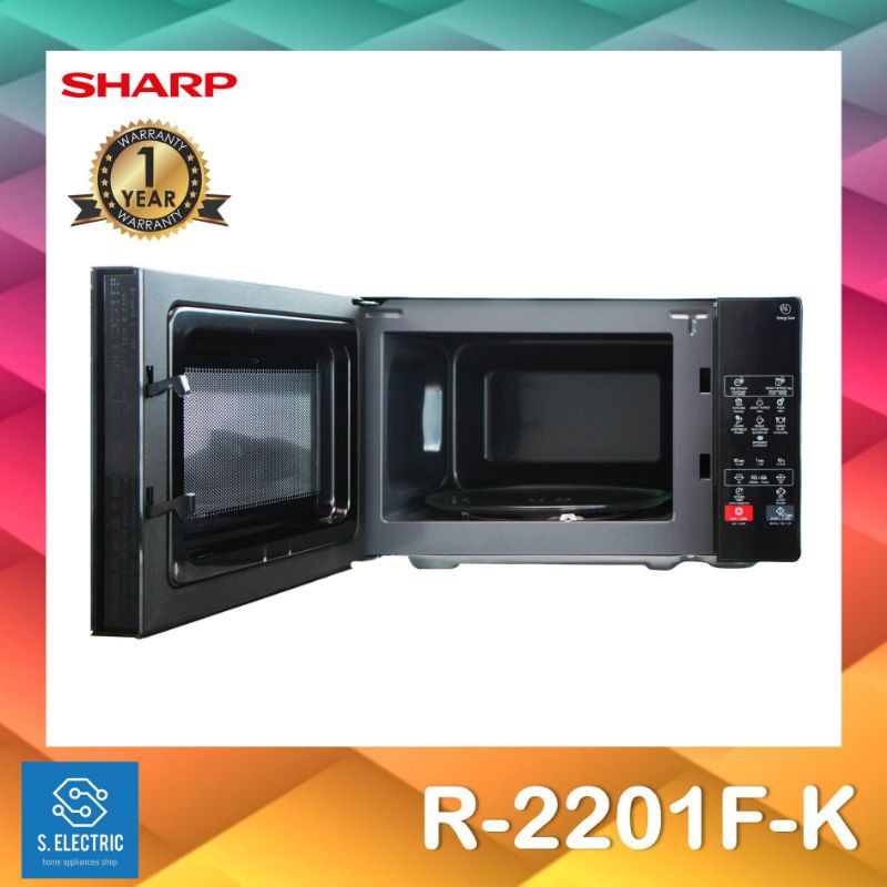 ภาพสินค้าพร้อมส่ง สั่ง1ชิ้น/1ออเดอร์ ไมโครเวฟ Sharp รุ่น R-2201F-K ขนาด 20 ลิตร ระบบสัมผัส จากร้าน sp.electric2021 บน Shopee ภาพที่ 1