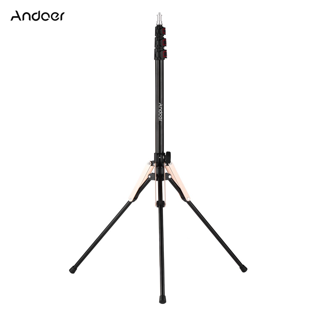 andoer-ขาตั้งไฟถ่ายภาพ-อลูมิเนียมอัลลอย-แบบพกพา-พับได้-3-ส่วน-190-ซม-74-8-นิ้ว-พร้อมสกรูเกลียว-1-4-นิ้ว