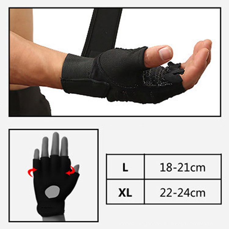 ภาพหน้าปกสินค้าถุงมือออกกำลังกาย ถุงมือฟิตเนส สำหรับยกน้ำหนัก ยกเวท สีดำ Fitness Sports Gloves จากร้าน steb_oat บน Shopee