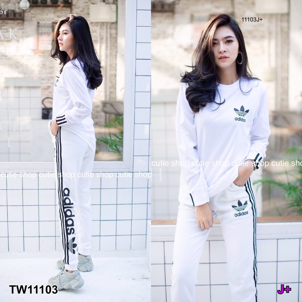 at11103-set-เสื้อคอกลมแขนยาว-กางเกงวอมขายาว