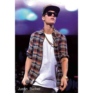 โปสเตอร์ รูปถ่าย จัสติน บีเบอร์ Justin Bieber POSTER 24”x35” Inch Singer Songwriter Teen Pop Dance Music V2