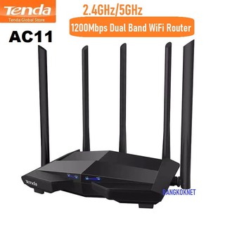 ภาพหน้าปกสินค้าTenda เร้าเตอร์ไวเลส รุ่น AC11 5เสาอากาศ 2.4G/5.0GHz Smart Dual Band AC1200 Wireless WiFi Router Wi-Fi Repeater ซึ่งคุณอาจชอบสินค้านี้