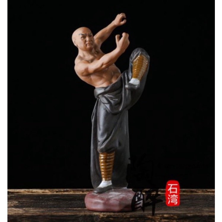 การต่อสู้จีน-kung-fu-ของแท้-วัดเส้าหลิน-foshan-shiwan-บอนไซตุ๊กตากระถางดอกไม้ตัวเลขการตกแต่ง