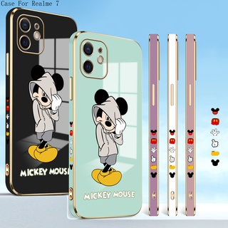 Realme 7 7i 6 6i 5 5S 5i 2 Pro 5G เคสเรียวมี สำหรับ Electroplating TPU Case Cartoon Mouse TPU เคส เคสโทรศัพท์ เคสมือถือ