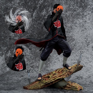 flowersqueen โมเดลฟิกเกอร์ PVC รูปปั้นอนิเมะนารูโตะ GK Shippuden Akatsuki Tobi Uchiha Obito ขนาด 26 ซม. ของเล่นสําหรับเด็ก