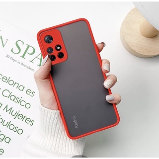 เคสโทรศัพท์ เสียวหมี่ Case Xiaomi Redmi 10 เคสกันกระแทก ปุ่มสีผิวด้าน กันรอยกล้อง ขอบนิ่มหลังแข็ง