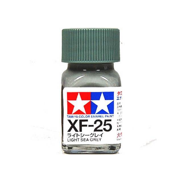 Tamiya Colore Acrilico Opaco XF-25 Light Sea Grey, Flacone 10 Ml, Per Modellismo