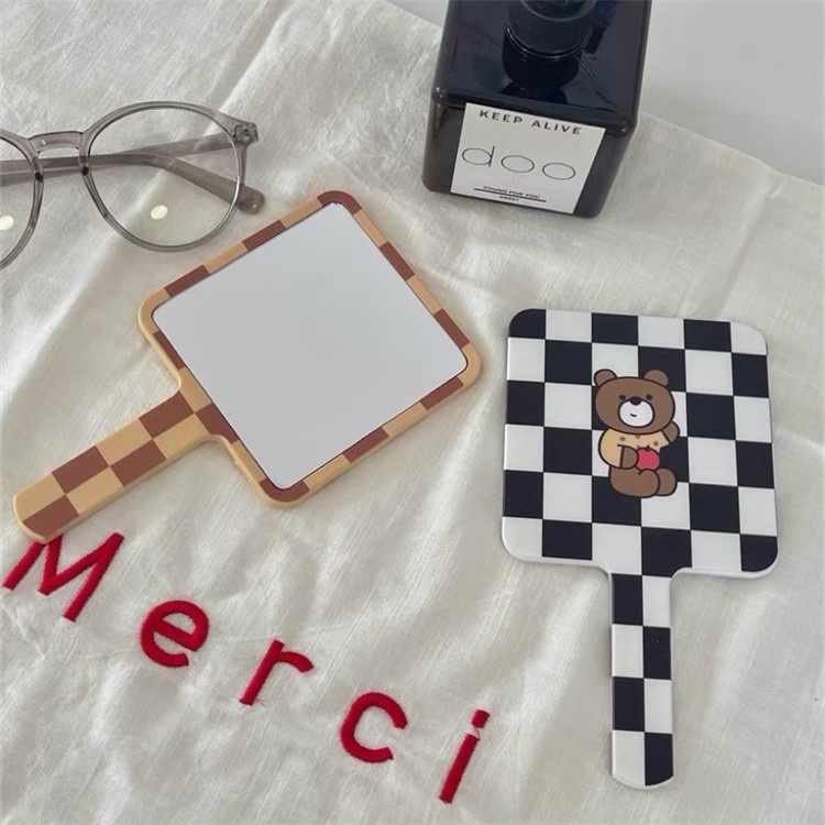 พร้อมส่ง-ins-cute-mirror-กระจกแต่งหน้า-กระจก-กระจกพกพา