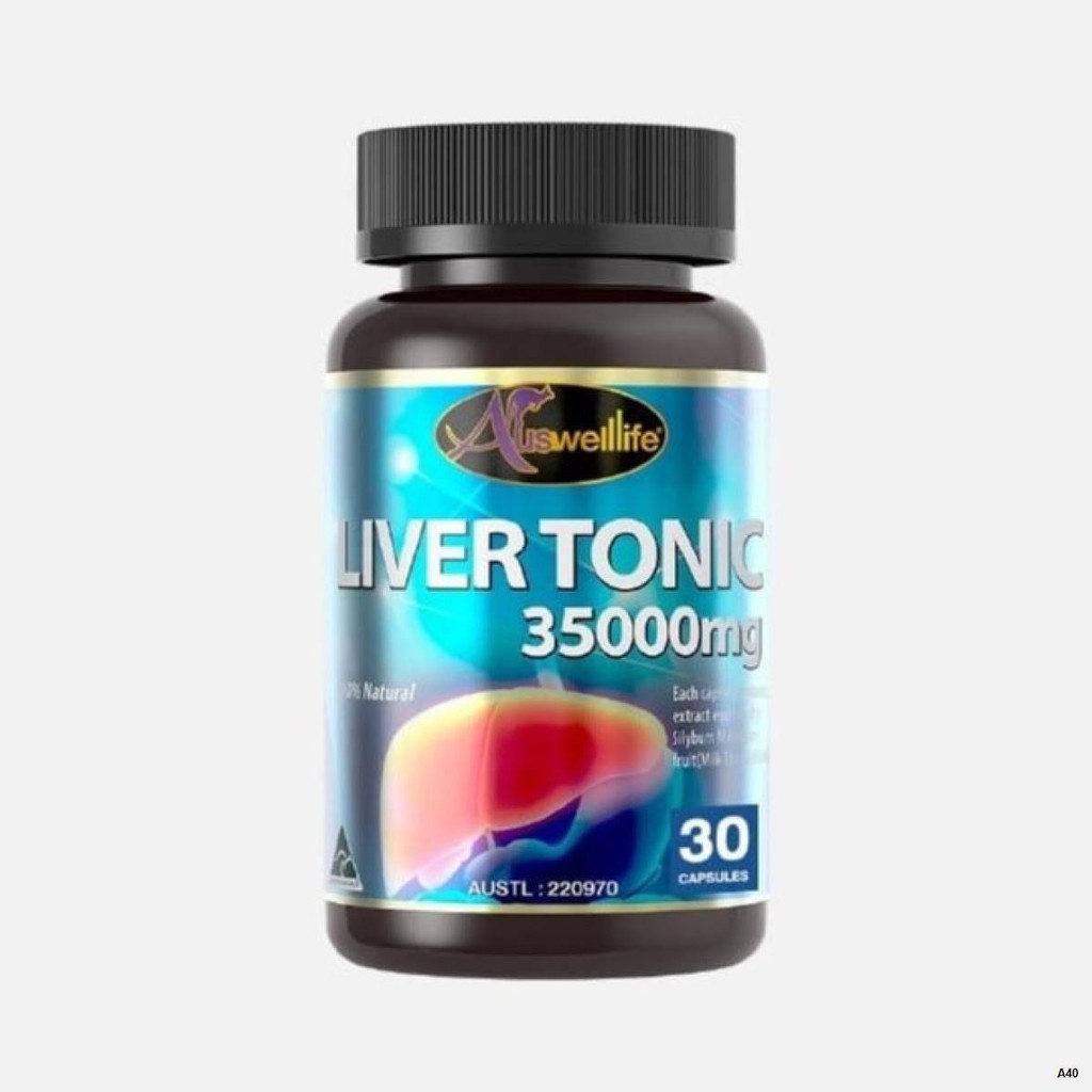 ภาพหน้าปกสินค้าAuswelllife Liver Tonic 35000mg. ขนาด30แคปซูล จากร้าน healthy_vitamin บน Shopee