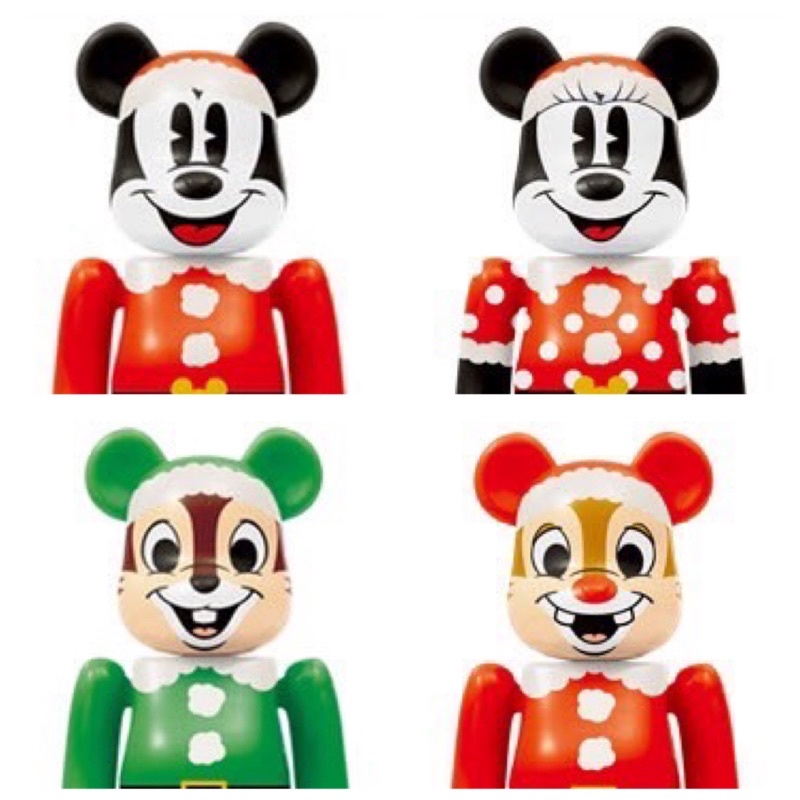 ของแท้-berbrick-100-happy-kuji-x-disney-christmas-party-2012-bearbrick