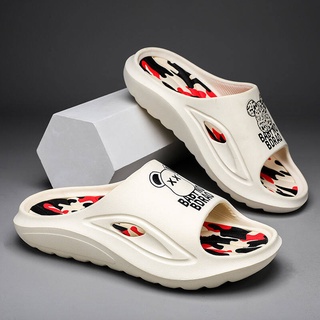 สินค้า Yee Fashion รองเท้า ชาย เท่ๆ รองเท้า ชาย แตะ รองเท้าแตะยางนิ่มแบบสวมรัดส้น หัวโต กลางแจ้ง รองเท้าชายหาด 22090115