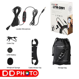 LENSGO LYM-DM1 Mini Lavalier Microphone For Camera/Smartphone ไมค์หนีบเสื้อ