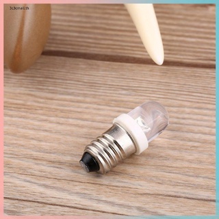 ✨ส่วนลดใหญ่✨E10 LED Screw Base Indicator Bulb Cold White 6V DC Illumination Lamp Light