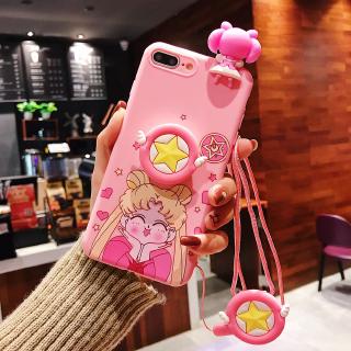 เคสโทรศัพท์มือถือซิลิโคนลายการ์ตูนเซเลอร์มูนน่ารักสําหรับ Oppo Reno 5 A53 A31 A5 A9 2020 F11 Pro F9 F7 A12 A74 A54 A92 A72 A52 A15 A15S 6I C21 8 Pro C12 C11