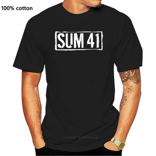 เสื้อยืดผู้ชาย เสื้อยืด แบบนิ่ม ระบายอากาศ พิมพ์ลายการ์ตูนฮิปสเตอร์ Sum 41 คุณภาพสูง ของขวัญ S-5XL