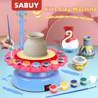 SABUY เครื่องปั้นดินเผาเด็ก DIY ของเล่นเด็ก ของเล่นดินเผา ชุดของเล่นปั้นดินเผา ของเล่นเพื่อการศึกษา