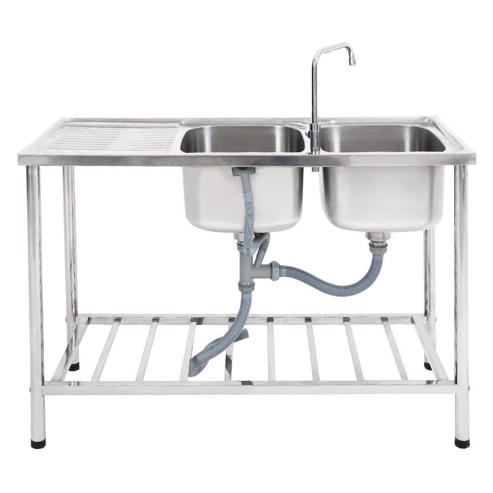 sink-stand-freestanding-sink-2b1d-tecnoplus-tt-120-stainless-steel-sink-device-kitchen-equipment-อ่างล้างจานขาตั้ง-ซิงค์