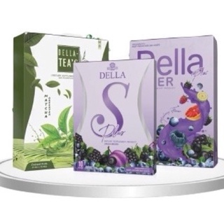 สินค้า แพคเกจใหม่ เดลล่า (Della S , Della Tea\' S , เดลล่า ไฟเบอร์) Dellas เดลล่า เดลล่าทีส์ Della Tea\' S ชาเขียว ยาลดทอฝัน