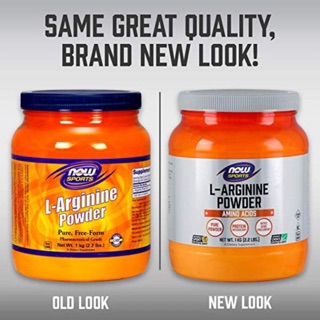 New”NOW Foods Sports, L-Arginine Powder, 1 kg (2.2 lbs)