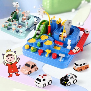 พร้อมส่ง เกมชุดรถรางกู้ภัย เกมรถราง รถรางกลไก ของเล่นรถผจญภัย ของเล่นเสริมพัฒนาการ ของเล่นเด็ก ของเล่น