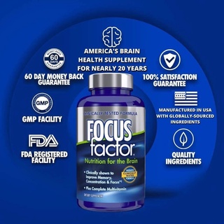 FOCUS factor Nutrition for the Brain Dietary Supplement 180 Tablets