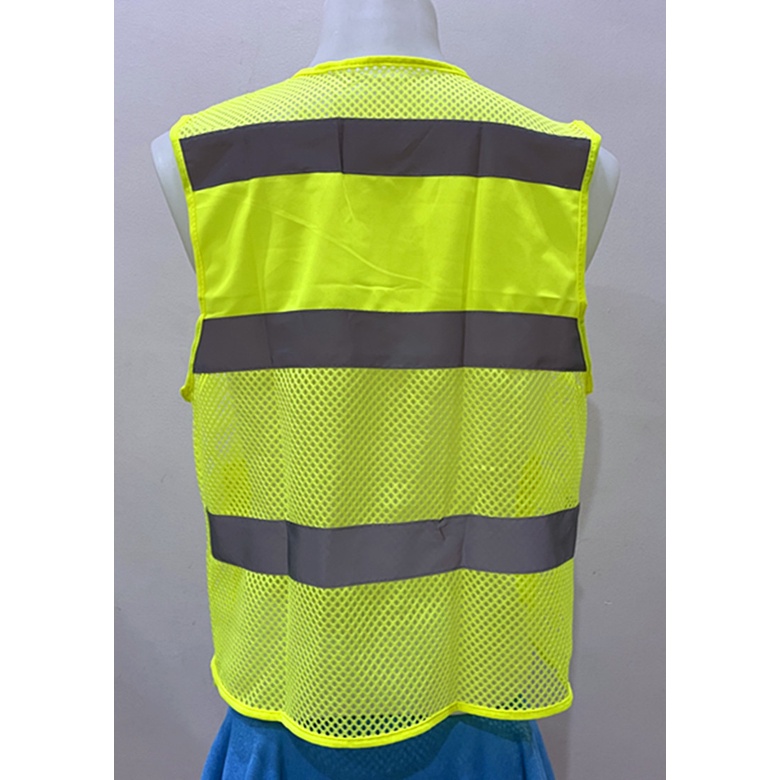 ภาพสินค้าReflective Vest เสื้อกั๊กสะท้อนแสง รุ่นตาข่ายใหญ่ จากร้าน jintalasu บน Shopee ภาพที่ 2
