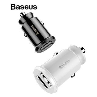 BASEUS Grain Car Charger 3.1A อะแดปเตอร์ช่องเสียบชาร์จ USB หัวชาร์จรถ ที่ชาร์จในรถ