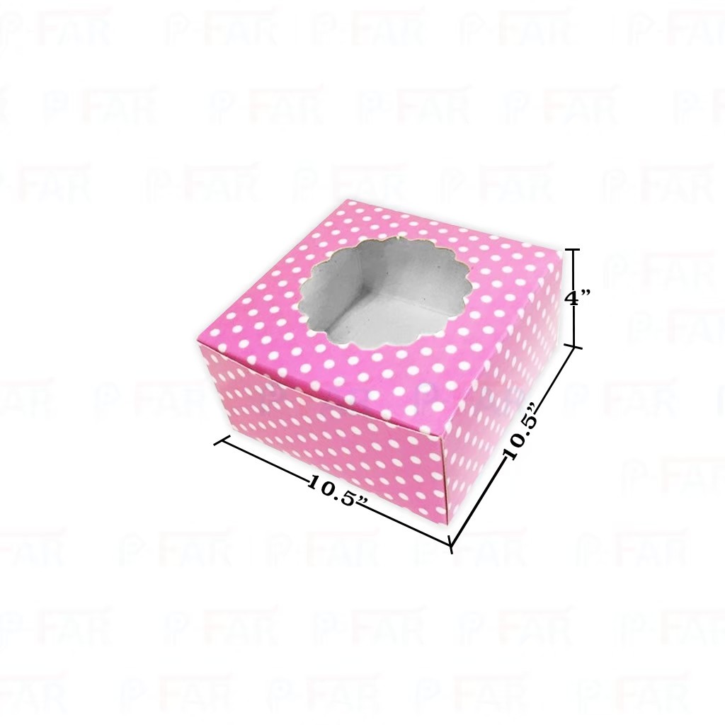 กล่องเค้กแม็ค-3-ปอนด์-ขนาด-10-5x10-5x4-นิ้ว-20-ใบ-inh101