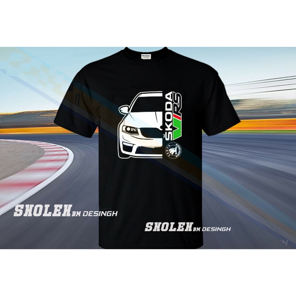 เสื้อยืดโอเวอร์ไซส์เสื้อยืด-ผ้าฝ้าย-100-พิมพ์ลายรถยนต์-skoda-octavia-6-vrs-lhzys-4xl