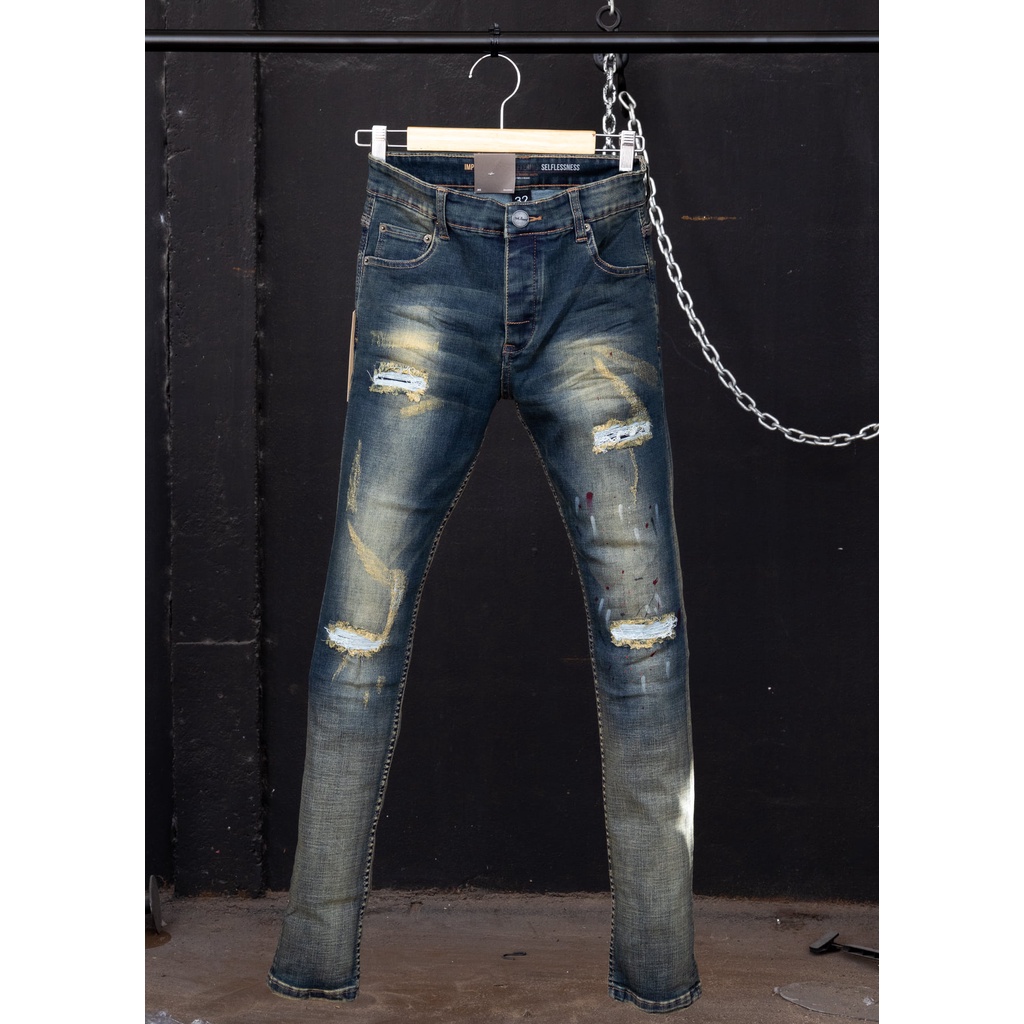 ภาพหน้าปกสินค้าJACK RUSSEL กางเกงยีนส์ผู้ชาย ทรงเดฟธรรมดา Skinny-Fit สกินนี่ รุ่น J-555R กางเกงยีนส์แจ็ครัสเซล