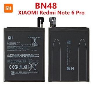 BN48แบตเตอรี่4000MAh สำหรับ Xiaomi Redmi หมายเหตุ6 Pro คุณภาพสูง BN48แบตเตอรี่