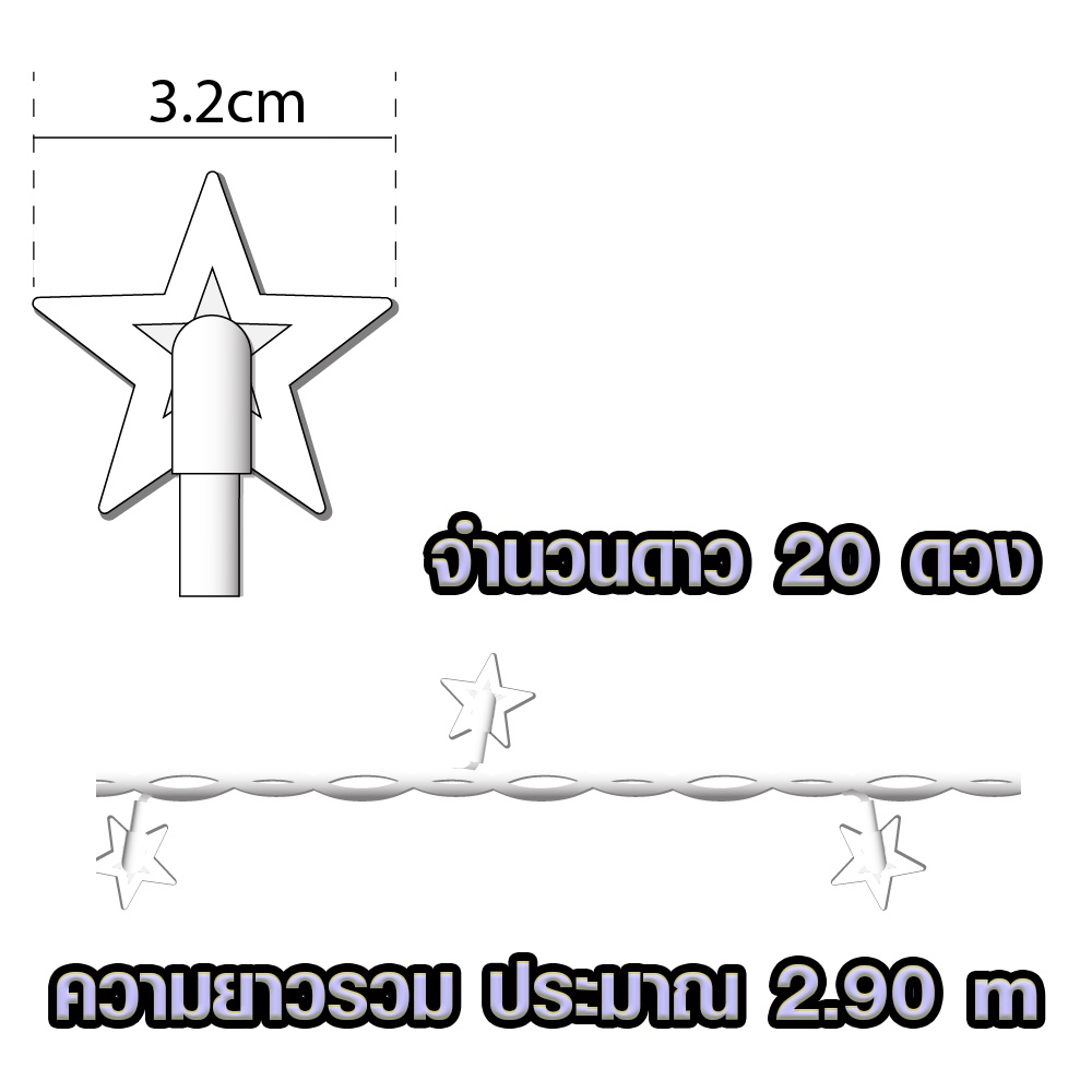 ไฟดาวประดับหลายสี-ประดับเต๊นท์-ไฟตกแต่งห้อง-ไฟดาว-led-light-ไฟประดับ-ตกแต่งห้อง-ไฟดาว