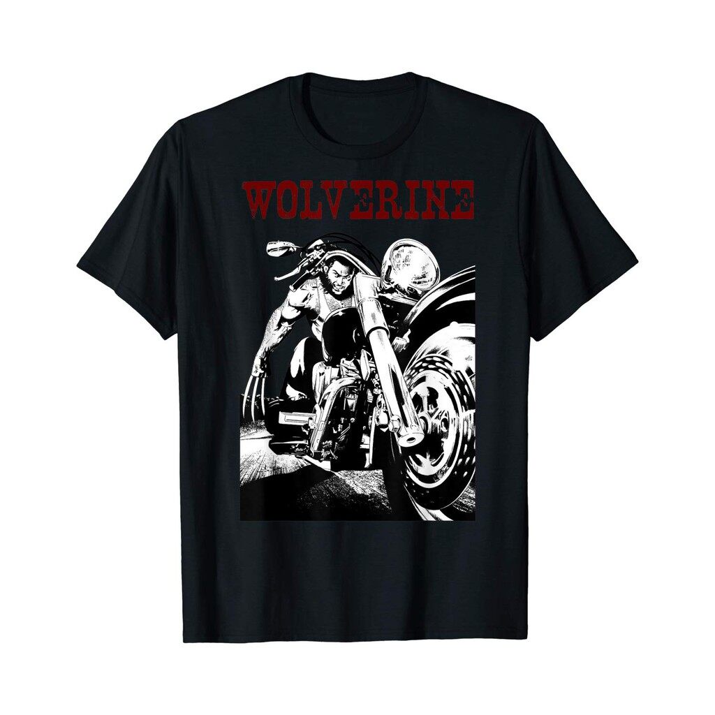 เสื้อยืดวินเทจเสื้อยืด-ผ้าฝ้าย-100-พิมพ์ลาย-marvel-wolverine-biker-logan-ของขวัญวันเกิด-สําหรับผู้ชายs-5xl
