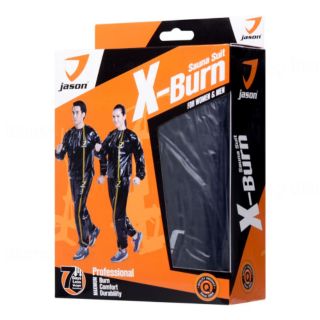 Jason SAUNA SUIT X-Burn เจสัน ชุดซาวน่าสูท ชุดซาวน่า ฟิตเนส เสื้อ กางเกง ลดหุ่น ออกกำลังกาย ลดไขมัน  Free Size