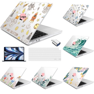 4in1 Print Protective Case For MacBook Pro13 14 16  Air 13.3 13.6 M2 M1 2023 2022 2021 A2779 A2681 A2338 A2337 A2179 Retina Touch Bar ID A1706 A1708 A1502 A2159 Pro14 16 M1 2021 A2442 A2485