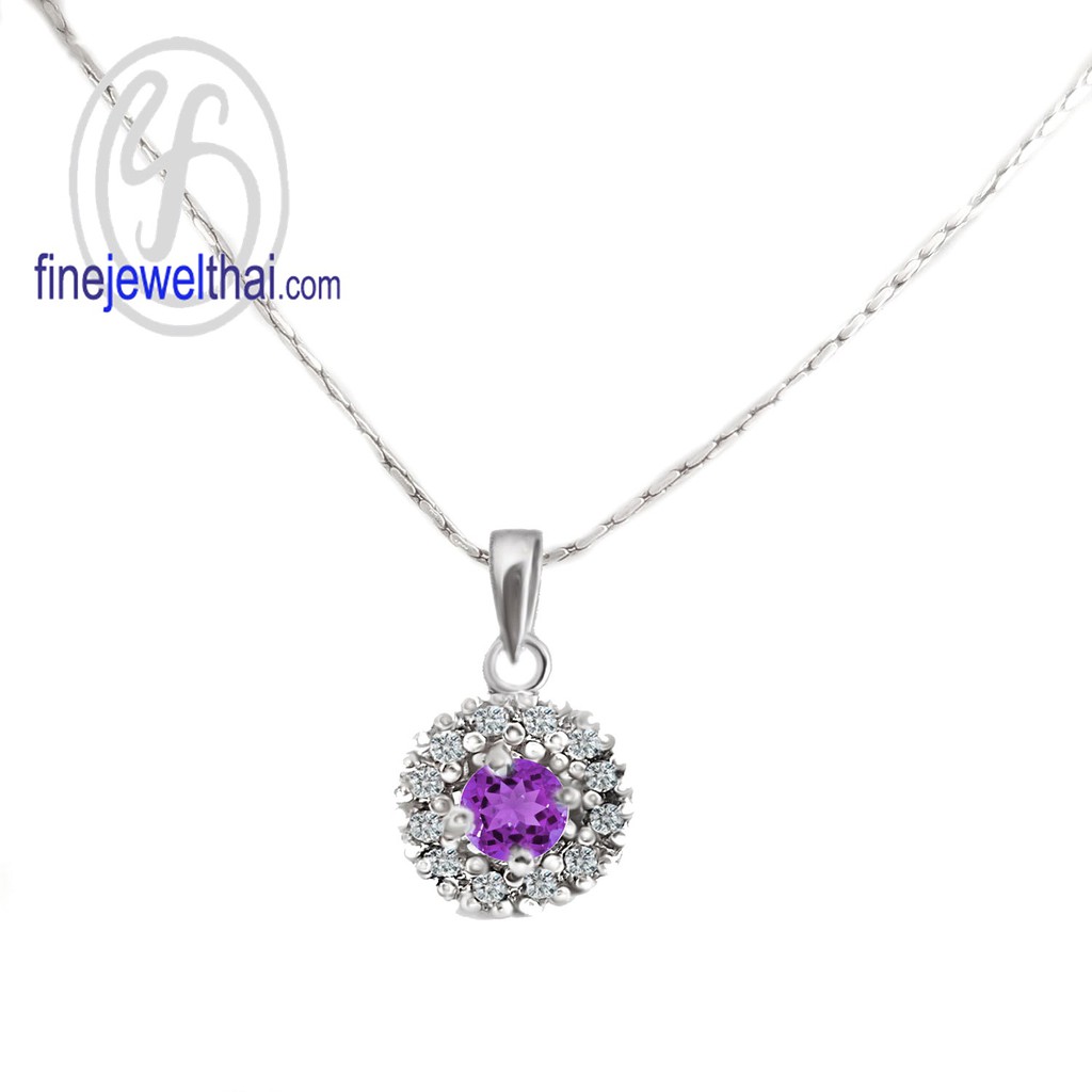 finejewelthai-จี้อะเมทิสต์-อะเมทิสต์-จี้พลอย-พลอยประจำเดือนเกิด-amethyst-pendant-birthstone-p1081amt00e