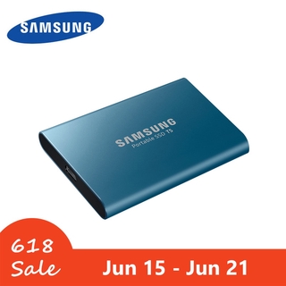 ภาพหน้าปกสินค้าhot sell !（3-years Warranty ）SAMSUNG T5 Portable SSD USB3.1 500GB 1TB External Solid State Disk Type-C HDD for Laptop ที่เกี่ยวข้อง