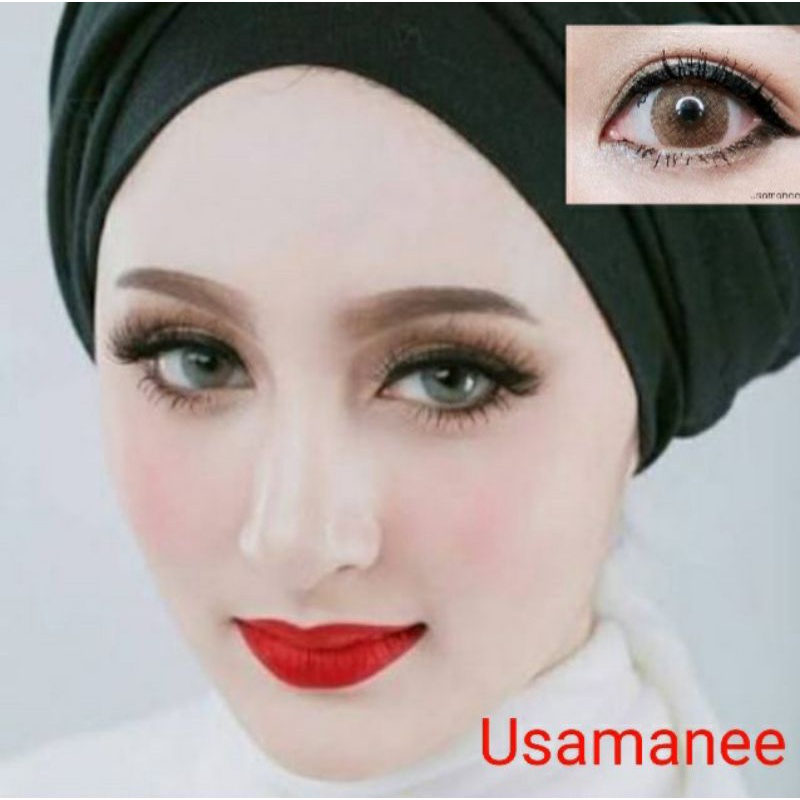 sweety-plus-usamanee-kwanusa-๑-brown-gray-สายตา-00-ถึง-1000-contactlens-บิ๊กอาย-คอนแทคเลนส์-ราคาถูก-แถมตลับฟรี