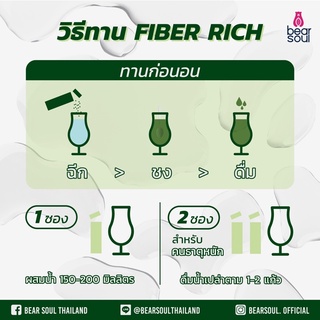 ภาพขนาดย่อของภาพหน้าปกสินค้าBS001- Fiber Rich ไฟเบอร์ ริช จากร้าน bearsoulthailand บน Shopee ภาพที่ 4